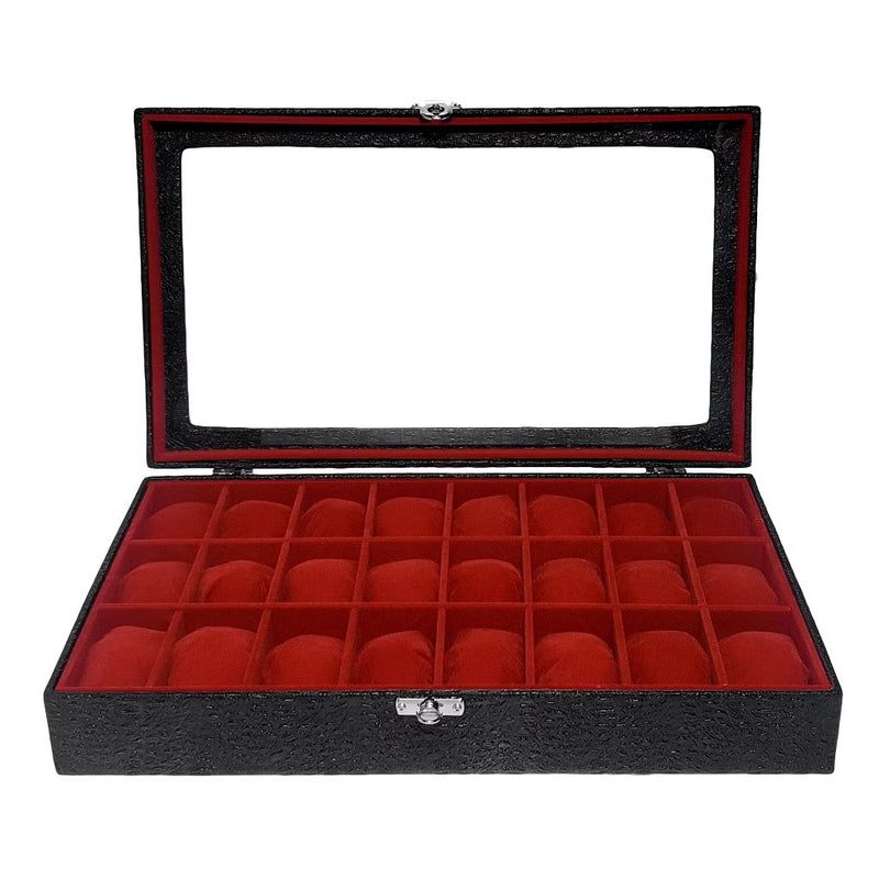Estojo de luxo para 24 relógios Ganhe mais 10% de desconto adicional no pix .