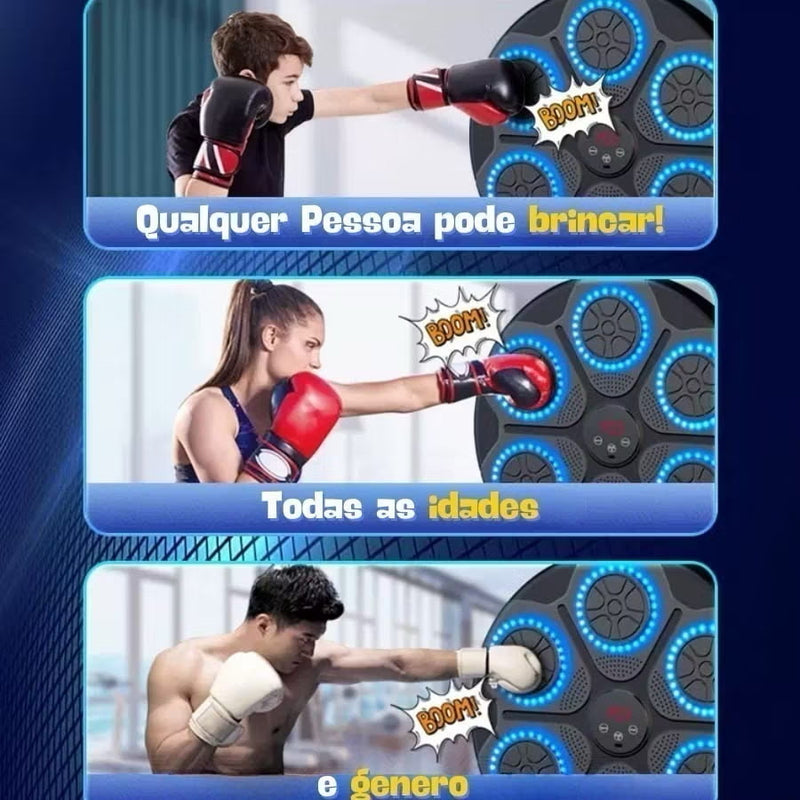 BoxFit – Máquina de Treino com Som + Luva de Boxe Grátis 🥊
