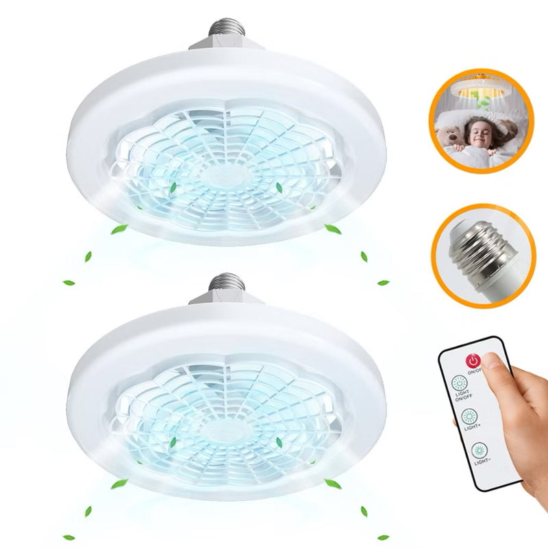 Kit Ventilador de led + controle  individual ✅✨