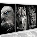 KIT 3 QUADROS DECORATIVOS PARA PESSOAS DE SUCESSO.